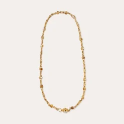 Sautoir Amarante multi - Bois & Nacre blanche